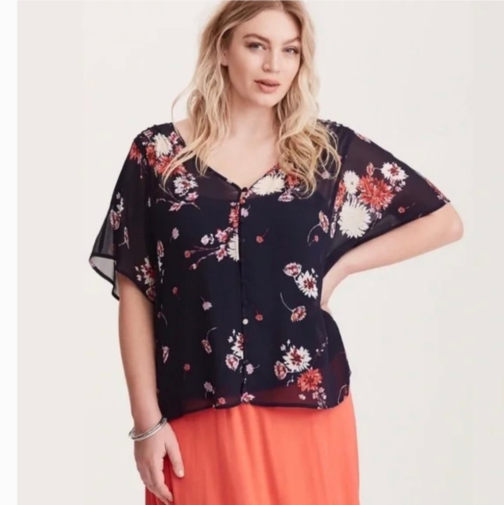 Torrid Chiffon Top